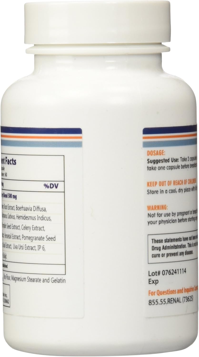 (1) Uriflow Natural Treatment for Kidney Stones - 60 Capsule: Health & Personal Care