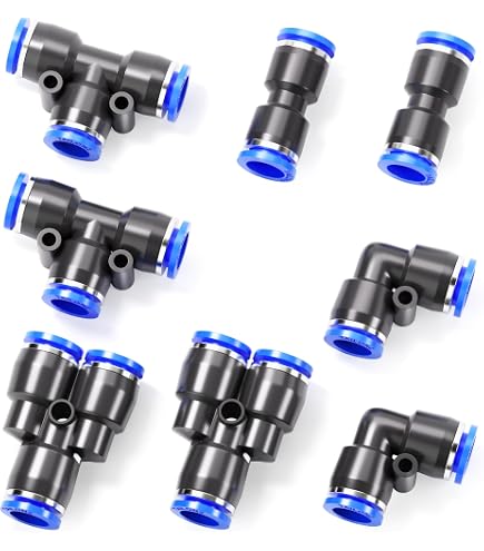 1/4" OD Polyurethane Pneumatic Tubing - 32.8 Feet, Black, For Air Compressor, Fluid Transfer, -40 To 176°F
