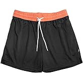 AIMPACT 7" Mens Mesh Shorts Athletic Basketball Shorts Double Layer Gym Workout Shorts with Pocket Drawstring
