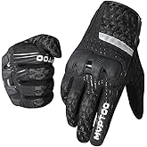 WTACTFUL Rubber Guard Motorcycle Gloves for Men Women Motorbike Touchscreen Full Finger Gloves for BMX ATV MTB Riding Road Ra