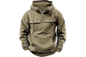 Muscularfit Tactical Sweatshirts for Men Hoodies Winter Long Sleeve Workout Gym Cargo Pullover Sports Outdoor Fashion Jackets