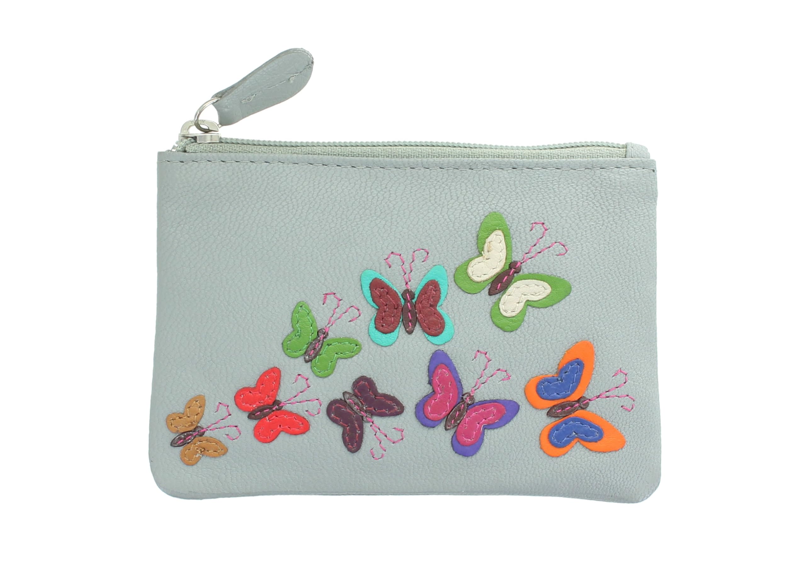 Mala Leather Harper Collection Leather Coin Purse - RFID Protection 4170_9 (Grey)