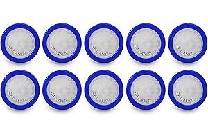 AMTAST Syringe Filters Cellulose Acetate 25MM Diameter 0.45um Pore Size CA Syringe Filter Non Sterile Lab Filters (Pack of 10)