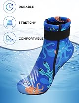 Summshall Kids Neoprene Socks 3mm Water Socks Non-Slip Anti Slip Grip view 3