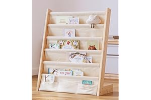 G&W Gruwald Kids Bookshelf, Book Shelf for Kids Rooms, Toddler Bookshelf, Book Rack for Kid (Wood, Medium)