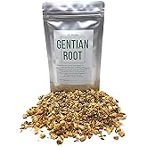 Yellow Gentian Root - Cut, Dried & Natural Gentiana Lutea - Genetian Roots - Long Dan Cao - Origin: France - Net Weight: 1.76oz/50g