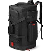 Lyweem Large Duffle Bag Backpack for Travel, 70L Heavy Duty Gym Duffel Bag with Shoes Compartment for Men & Women, Weekender Overnight Sports Backpack for Traveling