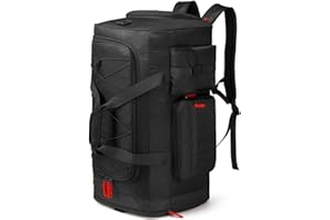 Lyweem Large Duffle Bag Backpack for Travel, 75L Heavy Duty Gym Duffel Bag with Shoes Compartment for Men & Women, Weekender 