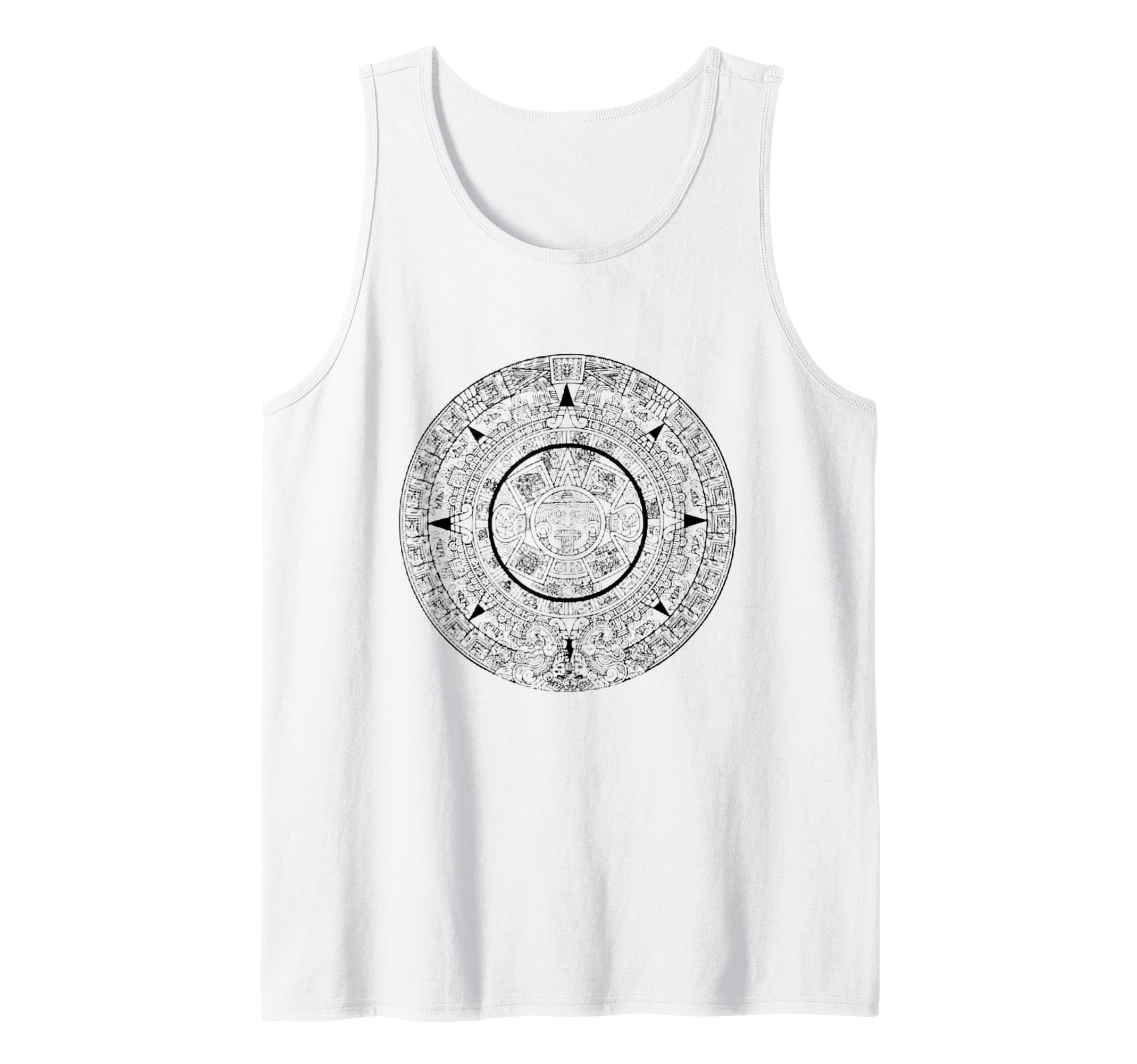 Aztec Calendar Ancient History Tank Top