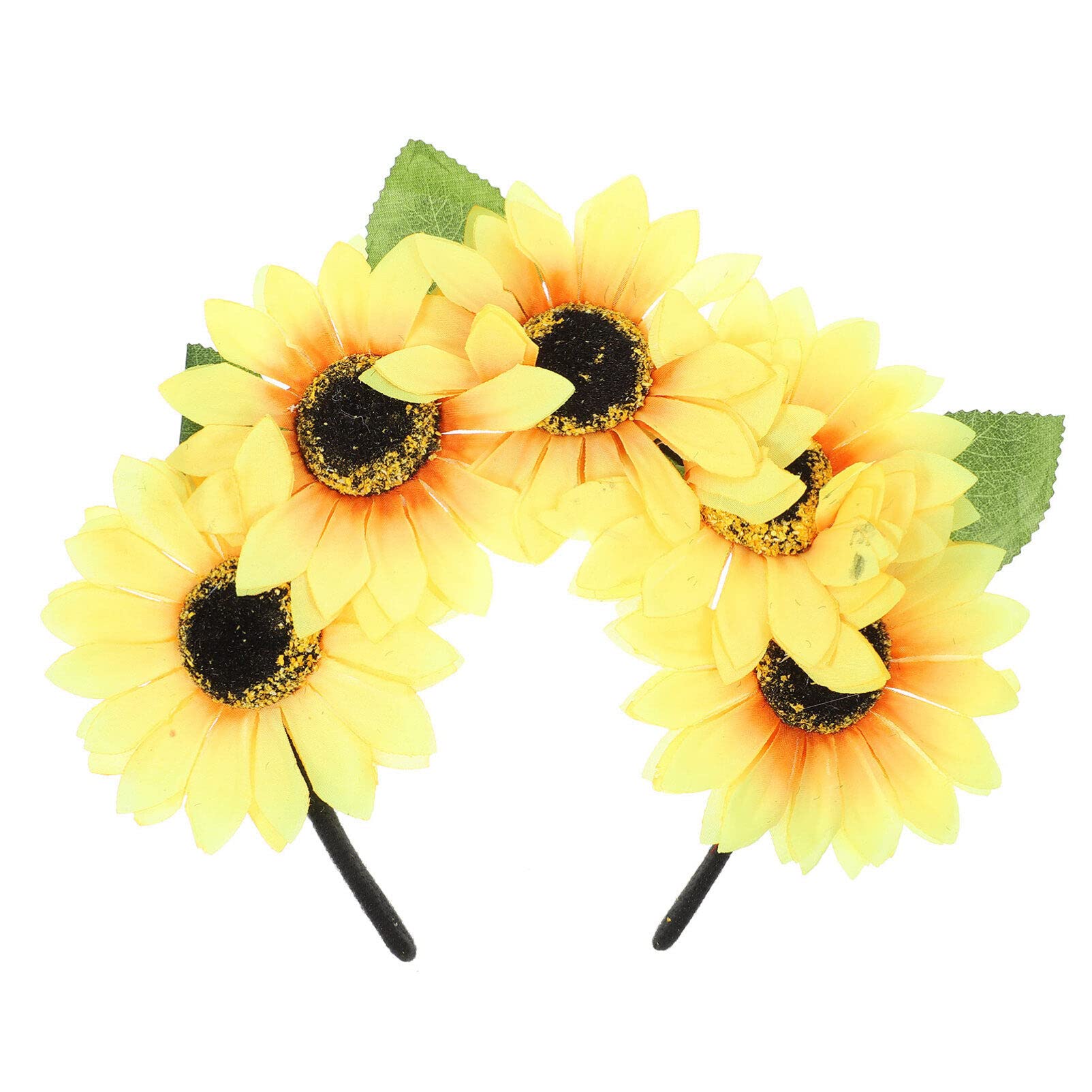 minkissy Sunflower Headband flower headbands for women Floral Hair Band Festival Hair Accessories for Beach Party Festival Holiday