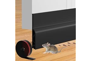 Silicone Door Draft Stopper, Adjustable Weather Stripping Door Seal,Door Sweep Strip Under Door Draft Blocker, Soundproof Doo