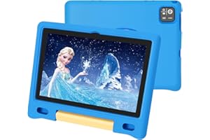 NRKDUBQ Tablet for Kids 10.1 inch IPS HD Touchscreen Android 15 64 GB Storage, 8GB RAM, Octa-Core Kids Tablets, Parental Controls, 12-hr Battery, WiFi, GPS - Blue