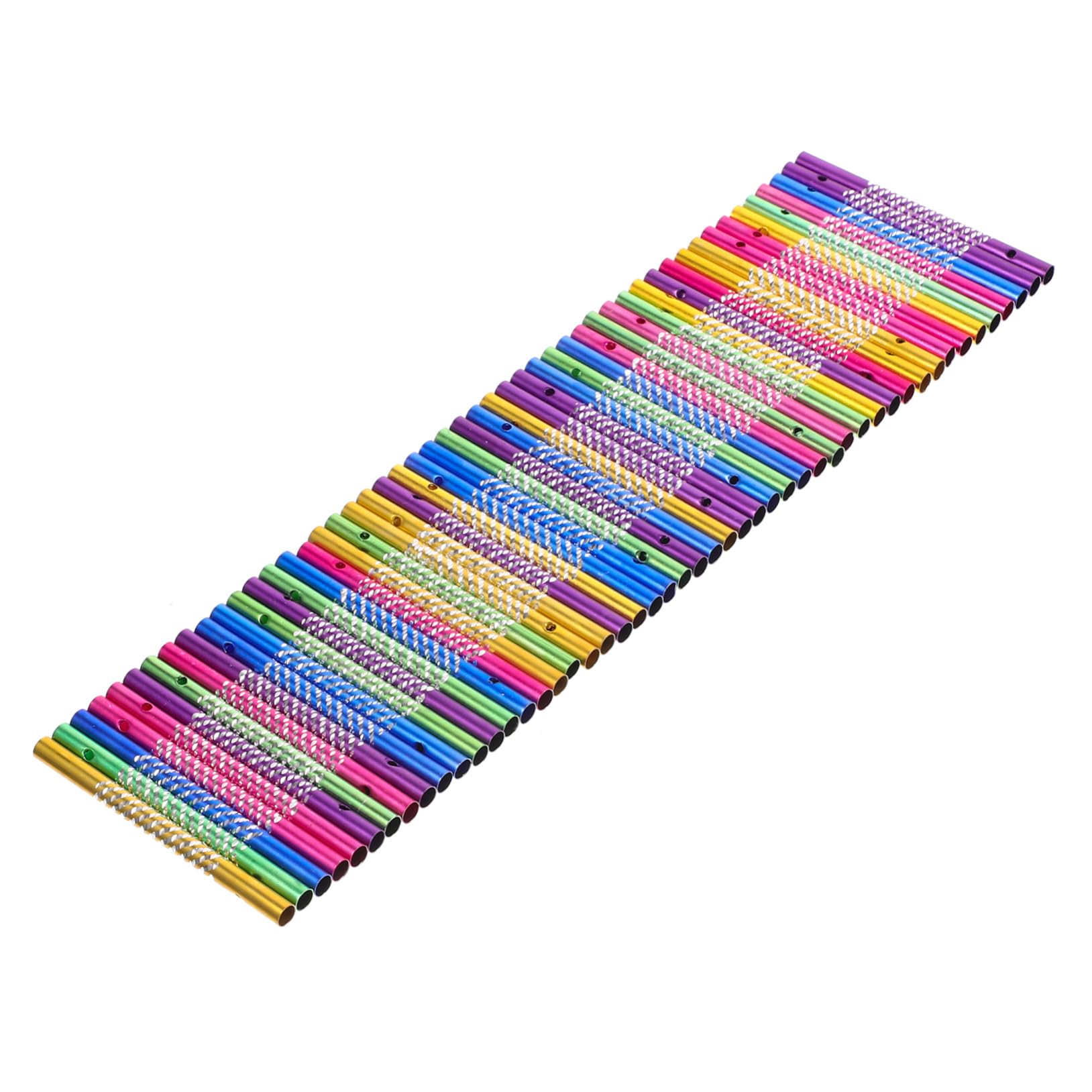 ANDRESLAD 50pcs Metal Wind Chime Tubes for DIY Crafting Garden Outdoor Tubes in Suitable for Wind Chime Making and Home Pendant Decoration