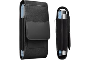 EBIZCITY Dual Phone Holster Pouch Suitable for iPhone 17/16/15/14/13/12/11/17Pro/16Pro/15Pro/14Pro/13Pro/12Pro, Samsung, Moto