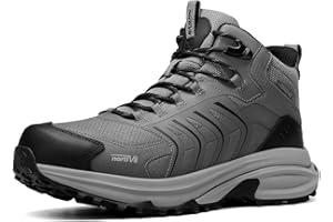 NORTIV 8 Men's Waterproof PRO Hiking Boots Lightweight Cushioning Non-Slip Outdoor Trekking Camping Climbing Shoes for All Da