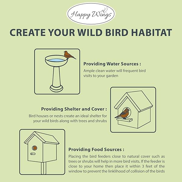 HAPPY WINGS NYJER THISTLE SEEDS FOR WILD BIRDS 15 LBS NO GROW PREMIUM BIRD SEED ATTRACTS FINCHES, GOLDFINCHES, IDEAL FOR YEAR-ROUND FEEDING HIGH IN PROTEIN AND ENERGY.