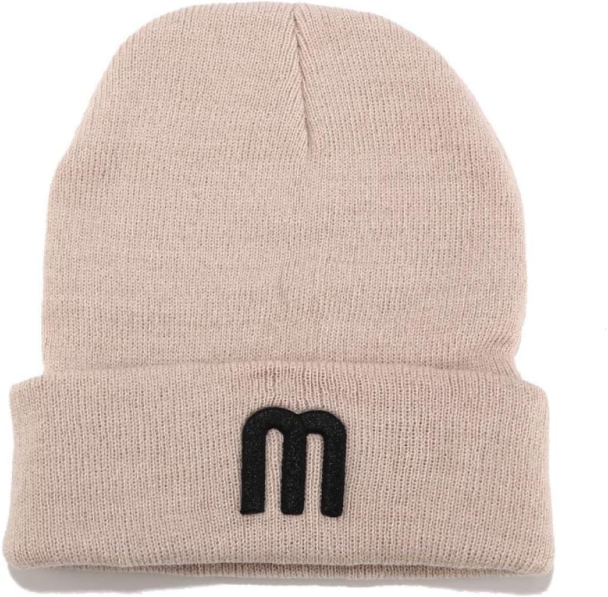KFEK Soft Sister Letter Knit hat Female Autumn Winter Outdoor Windproof Warm Wool hat Youth Student Cold Cap
