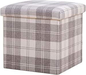 Otomano Cómodo Cofre de Almacenamiento Plegable Taburete Mascota