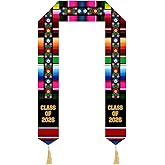 Moutina Mexican Sash for Graduation 2026 | Mexican Graduation Stole Class of 2026 - Serape Stole | Estolas Para Graduaci&oacute;n