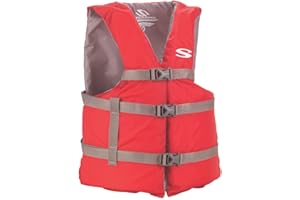 Stearns Adult Classic Series Life Vest, USCG Approved Type III Life Jacket with Standard & Oversized Fits, Great for Boating, Swimming, Watersports, & More