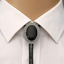 Joxevyia Bolo Tie with Natural Stone for Men