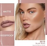 Oulac Nude Lipstick Matte Pink Long Lasting Lip Stain 4.5ml M19 Vegan view 2