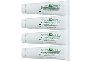 Stera Sheen - Food Safe Machine Lube - Heavy Duty, High Performance Sanitary Synthetic Lubricant - Clear Gel, Odorless, Tasteless - 4 oz Tube (4 Count)