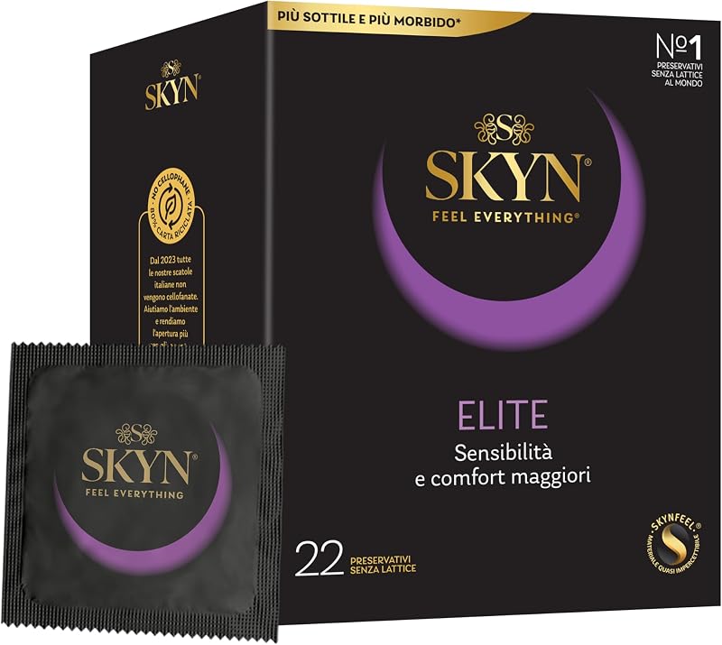 Elite – Preservativos sin látex de poliisopreno – ultrasuaves y ultrafinos, 22 unidades