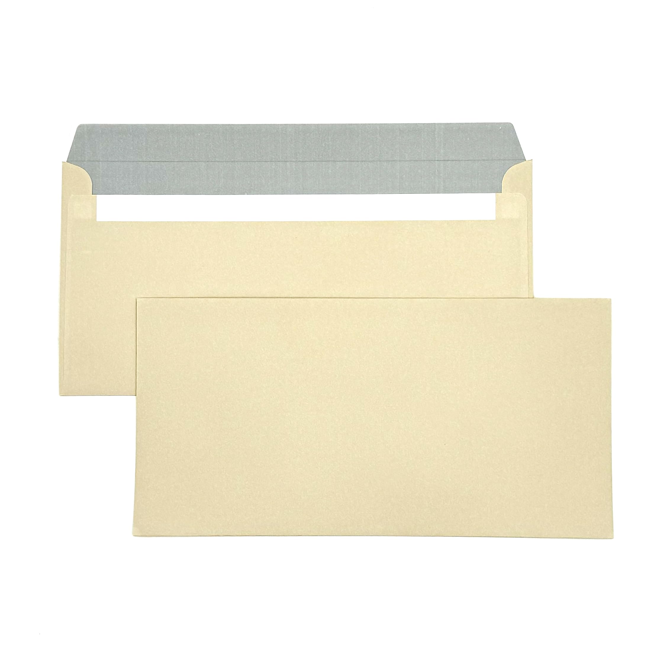 umschlag-discount Envelopes in dark chamois without window for invoices, offers, invitations etc. Stationery Supplies, Pack of 100 self-adhesive envelopes with dimensions 220 x 110 mm (DIN long)