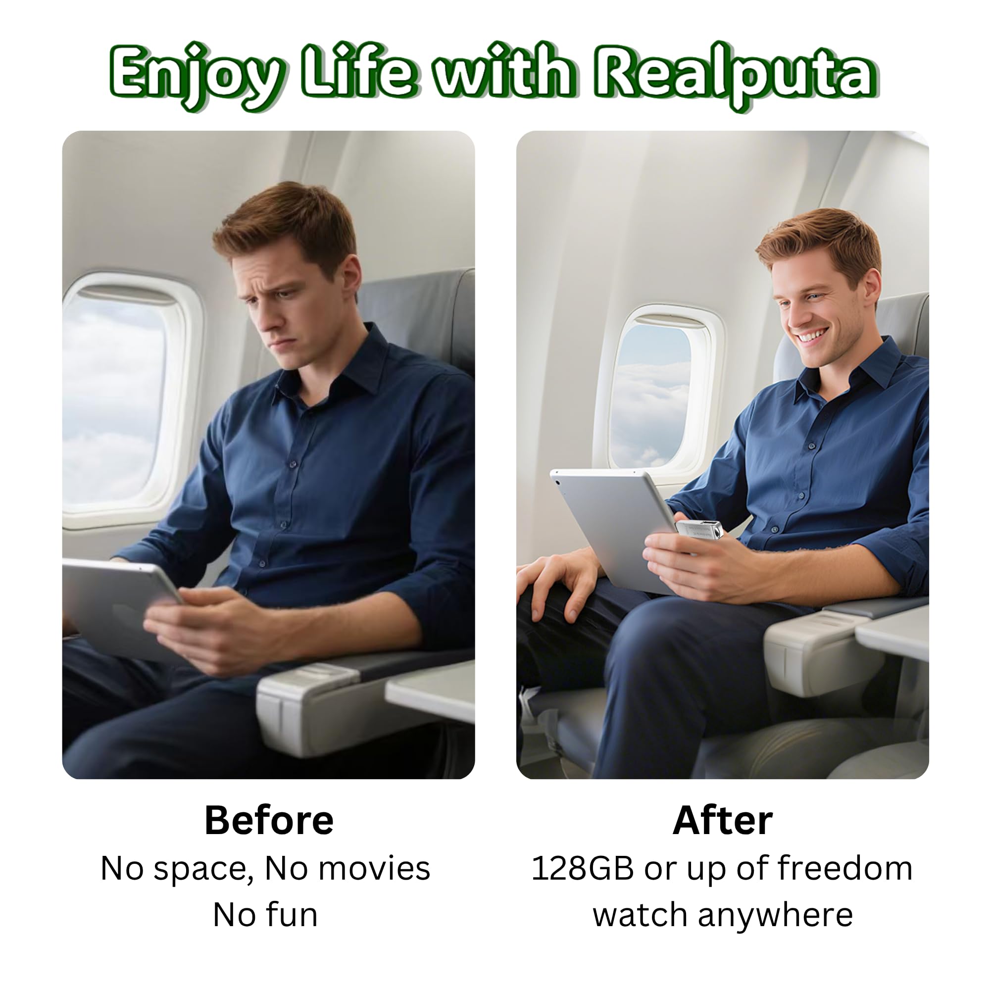 iPhone USB Storage Flash Drive 256GB – FYRIS 3-in-1 MFi Certified Backup Drive for Android, iPad, Mac & PC – Lightning & USB-C – No App Needed (Thorns)