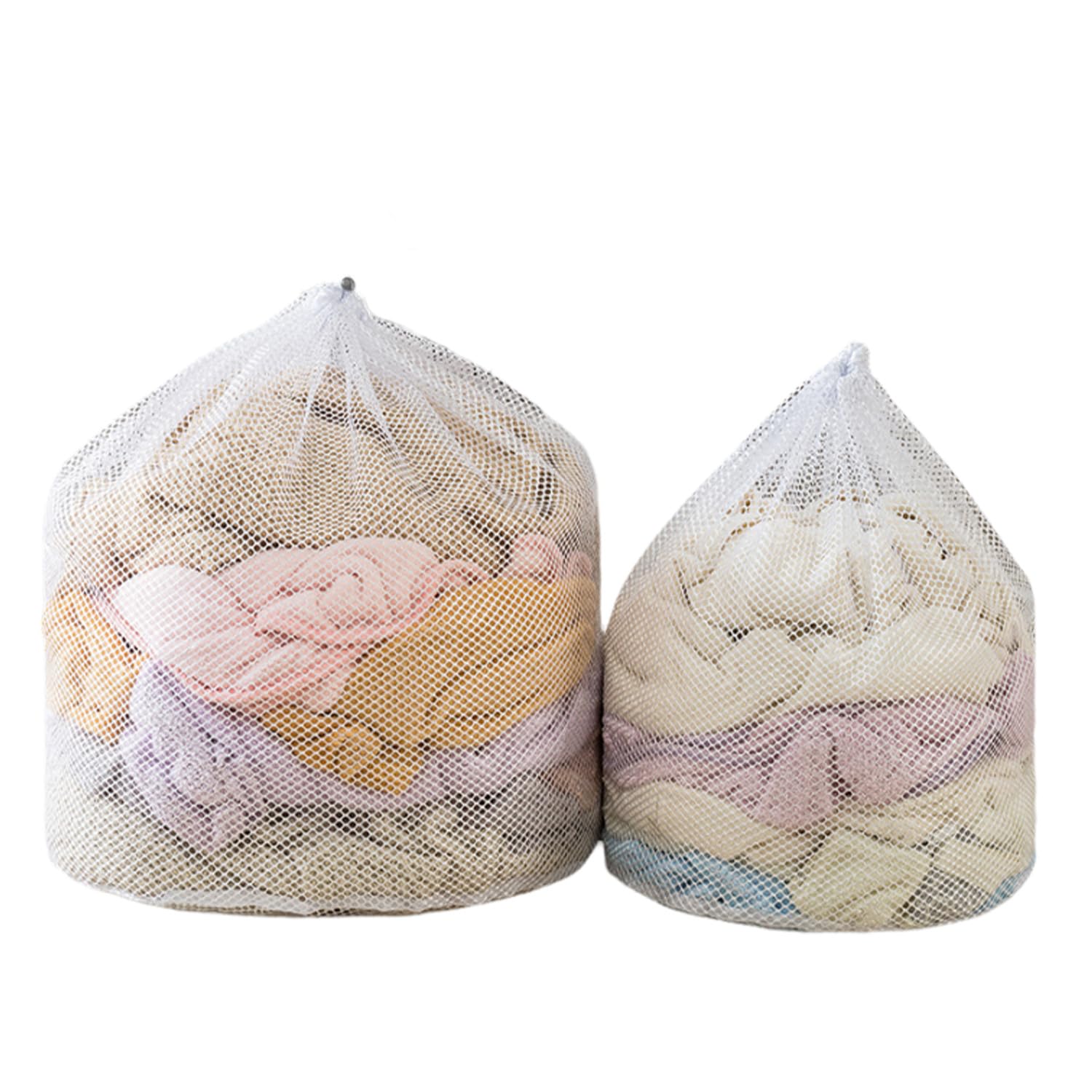 2 PCS Mesh shoe washing bag Mesh Laundry shoe Wash Bag, 2 Sizes Durable Laundry Net Washing Bag with Lockable Drawstring Reusable and Durable mesh laundry bags, for College, Dorm