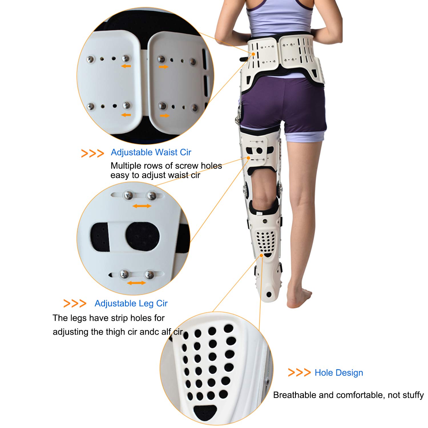 Mua Knee Ankle Foot Orthosis KAFO Rehabilitation Equipment Fixed Brace ...