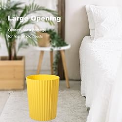 JiatuA Small Trash Can Plastic Wastebasket Round