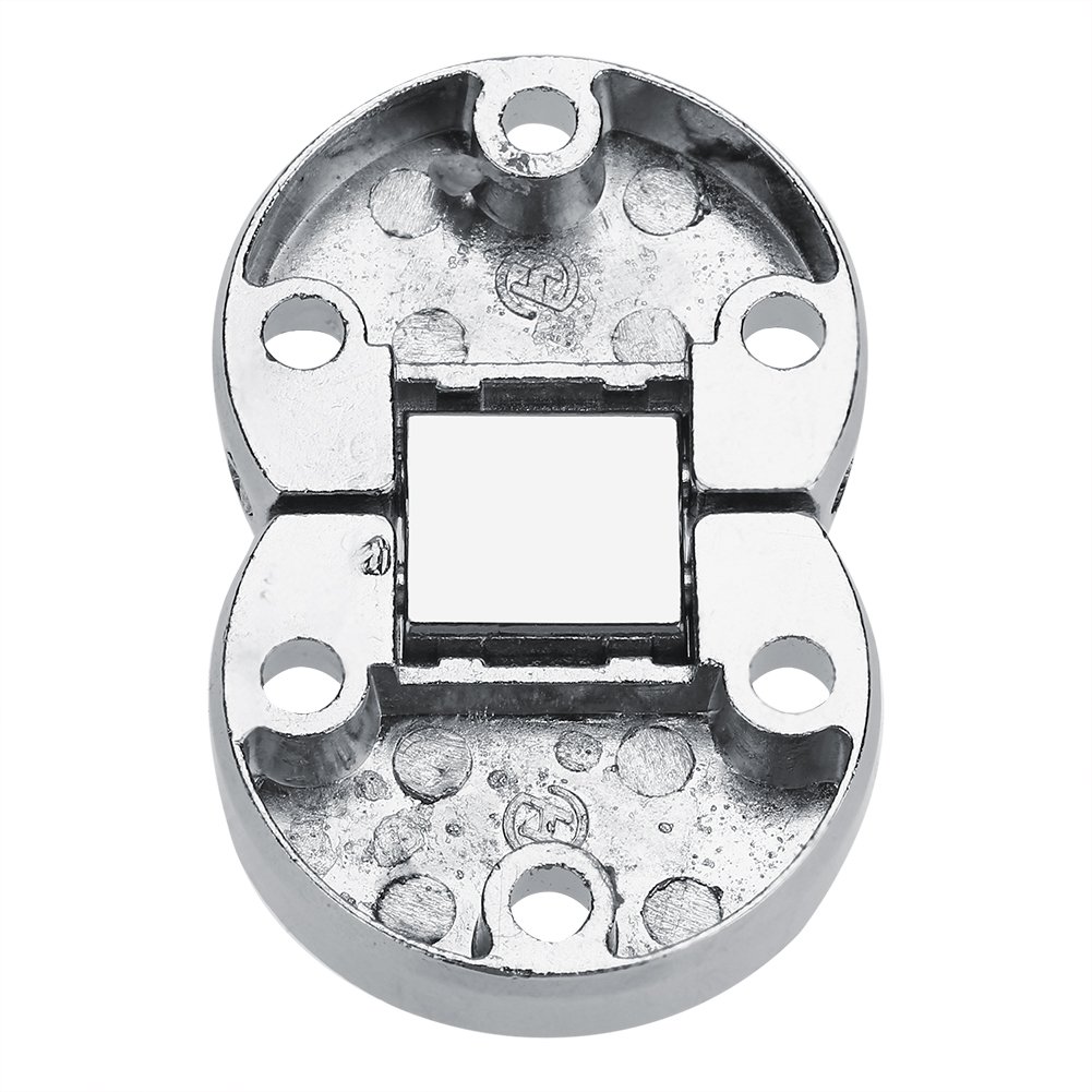 Ferretería Fdit 2 piezas de aleación de zinc con bisagras redondas para