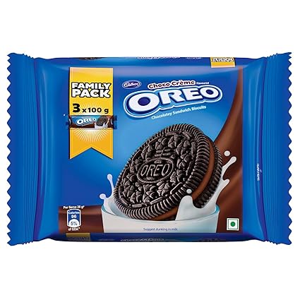 Cadbury Oreo Choco Cr�me Biscuit Family Pack, 300g