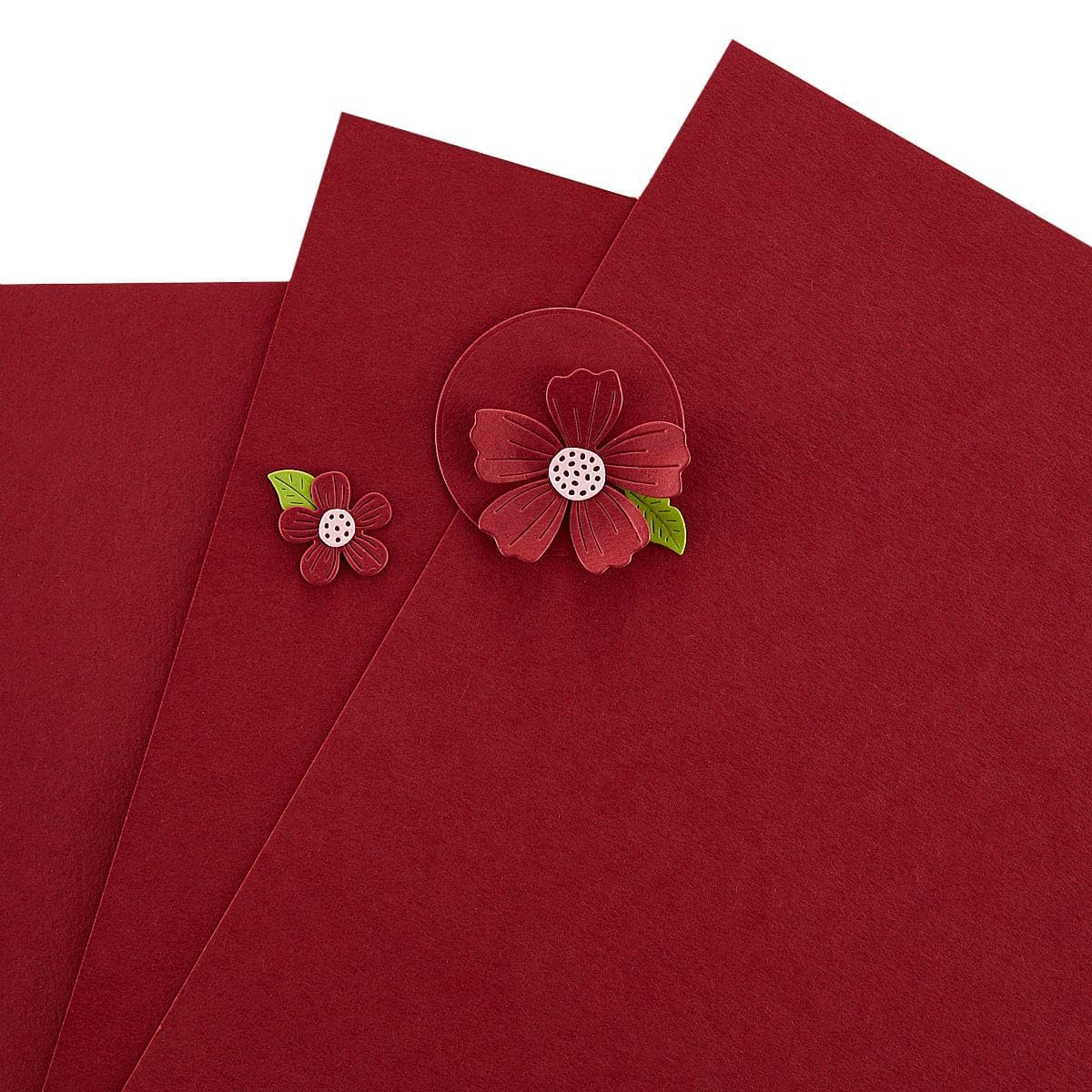 Spellbinders Crimson Color Essentials Cardstock 8.5" x 11"-10 Pack, RED, ONE