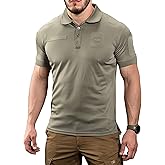 M-Tac Tactical Breathable Polo Shirt - Military Quick Dry Coolmax Short Sleeve T-Shirt for Men