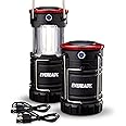 EVEREADY 360 LED Camping Lantern (2-Pack), Collapsible LED Lanterns, Rugged Survival Kits for Hurricane, Emergency Light for Storm, Outages, Outdoor Portable Lanterns