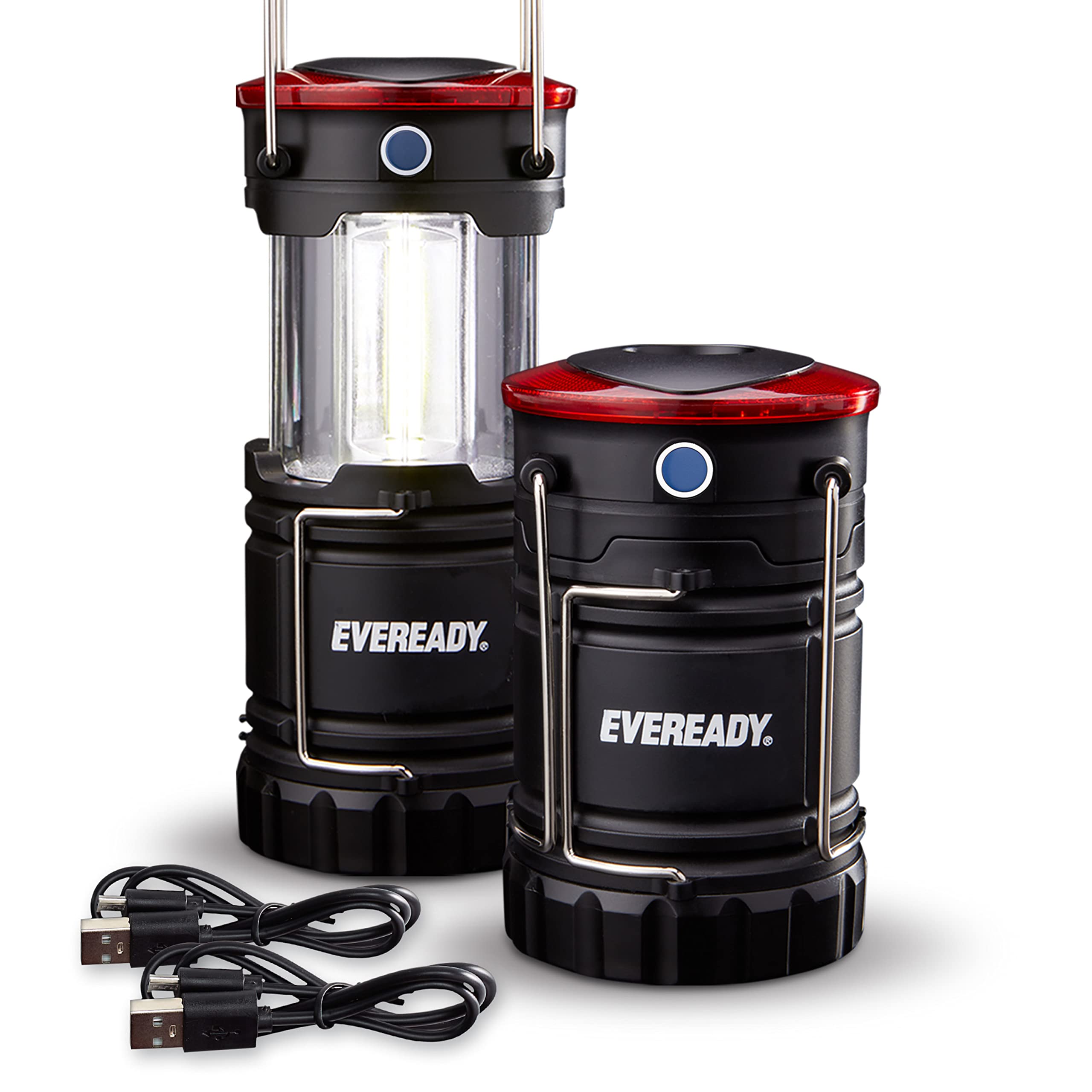 Photo 1 of EVEREADY 360 LED Camping Lantern (2-Pack), Collapsible LED Lanterns, Rugged Survival Kits for Hurricane, Emergency Light for Storm, Outages, Outdoor Portable Lanterns