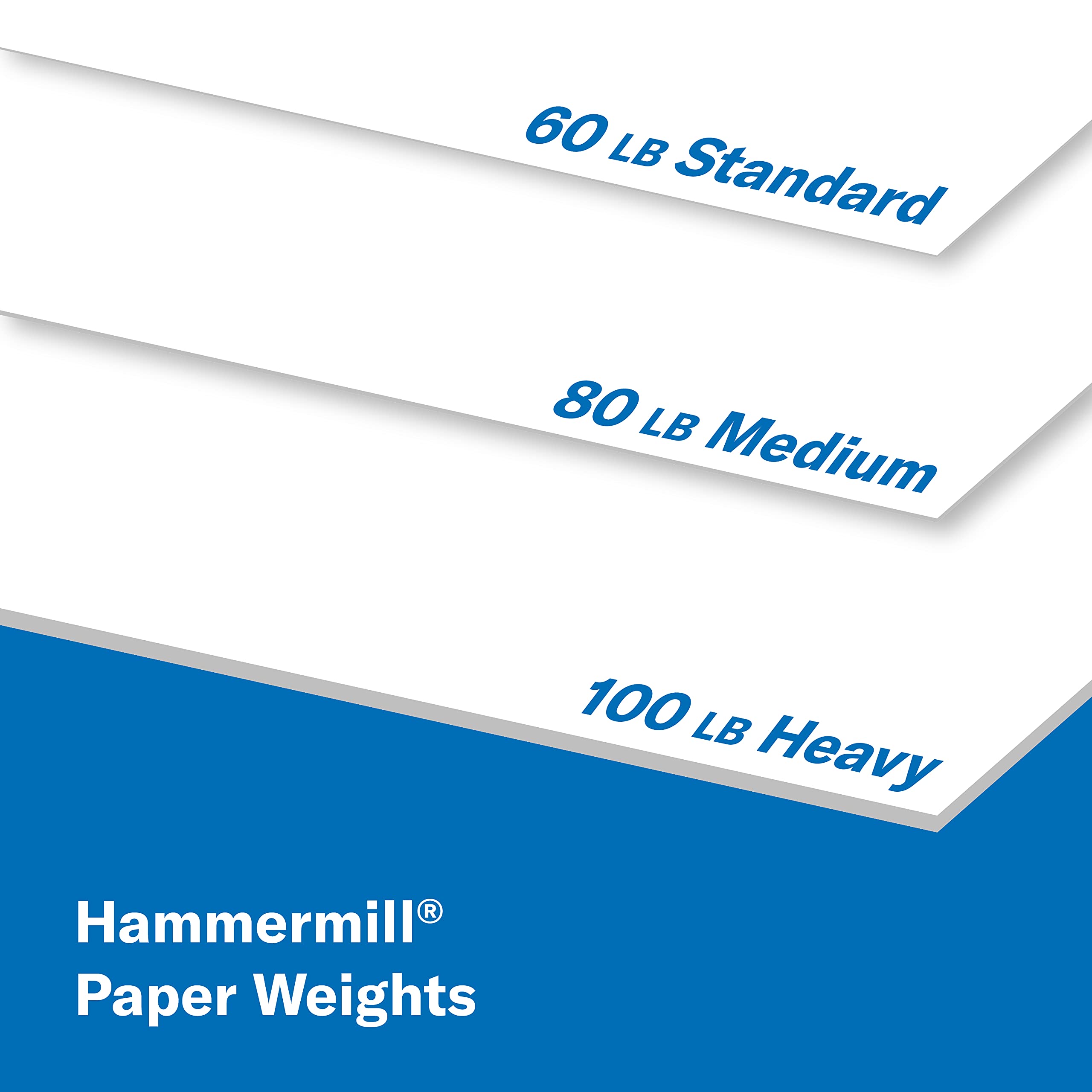 Hammermill Cardstock, Premium Color Copy, 60 lb, 11 x 17-1 Pack (250 Sheets) - 100 Bright, Made in the USA Card Stock, 122556R , White