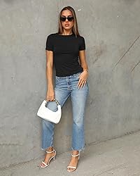 Abardsion Women's Casual Basic Going Out Crop Tops
