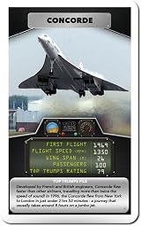 Top Trumps Passenger Planes Card Game educational pack 30 cards view 2