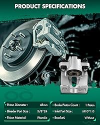 SCITOO 184850 Rear Left Disc Brake Caliper Assembly