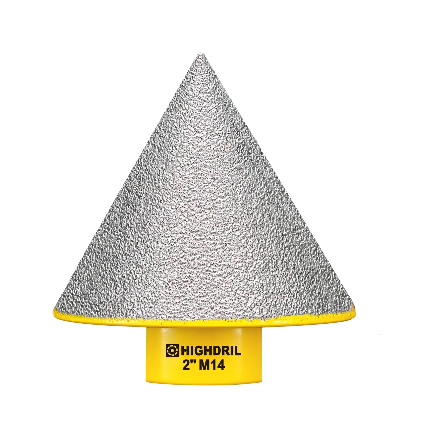 HIGHDRIL Diamond Beveling Chamfer Bit - 50mm Diamond Finger Cutter M14 Thread to Enlarge and Trim Existing Holes in Porcelain, Ceramic, Marble, Granite