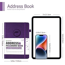 Address Book with Alphabetical Tabs, Hardcover