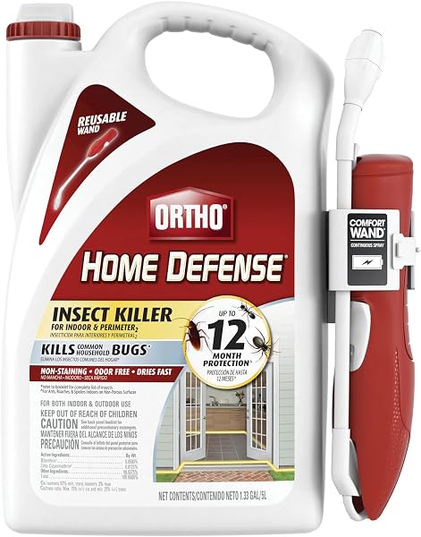 Ortho Home Defense Insect Killer for Indoor & Perimeter2, Wand, 1.33 gal. | Ready-To-Use Bug Killer with Comfort Wand, Kills