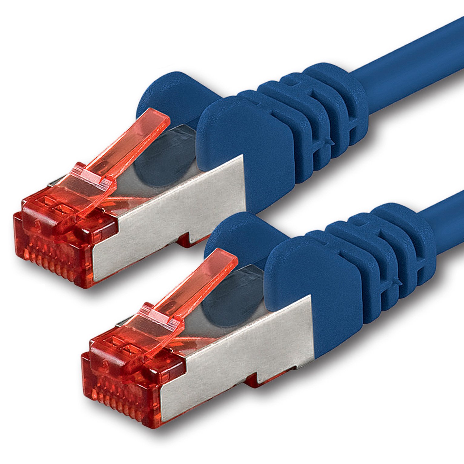 1aTTack.de 1x 5m - Cat 6 network cable patch cable Cat6 RJ45 SFTP - blue