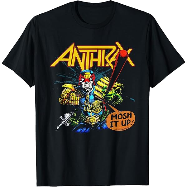 Amazon.com: Anthrax T Shirt Spreading The Disease Vignette Logo
