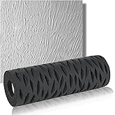 Jayen 9" Drywall Texture Roller, Tree Bark Pattern Paint Applicator | Soft Resilient Foam Rubber Creates Consistent Texture Patterns on Walls &amp; Ceilings for DIY Repairs and Renovations
