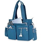 CALUOMATT Tote Bag for Women Canvas Handbags for Woman Crossbody Bags with Multiple Pockets